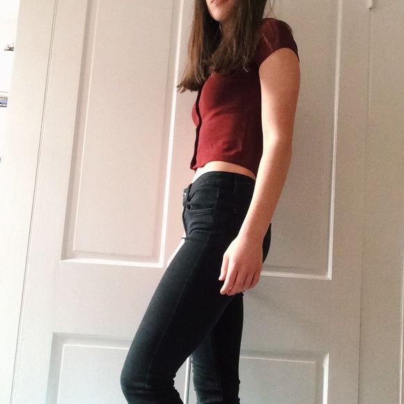 Black American Eagle Hi-Rise Jeggings: Size 4 - Picture 2 of 8